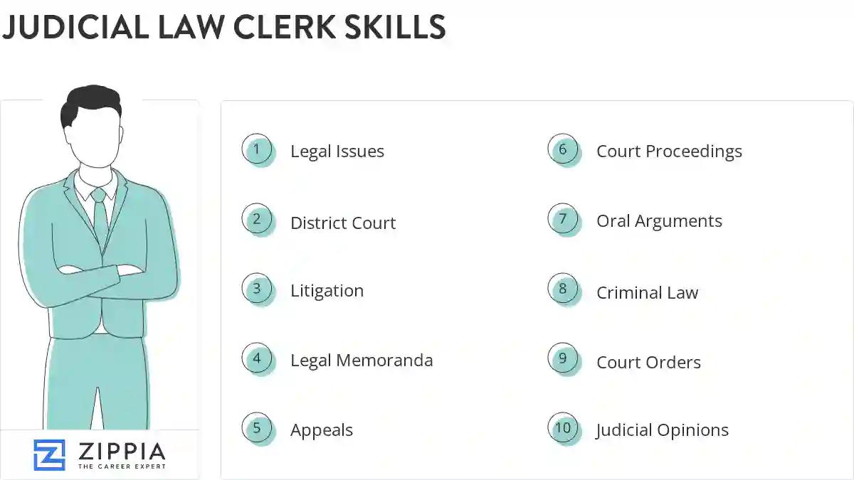 Judicial law clerk skills