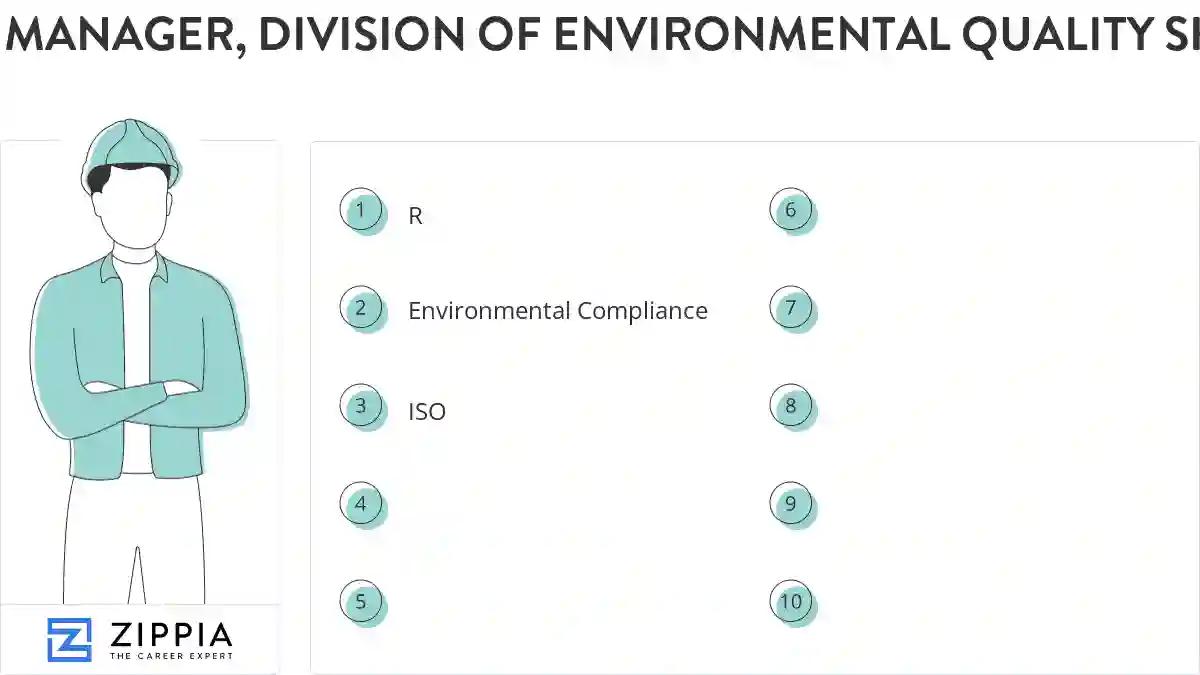 Manager, division of environmental quality skills
