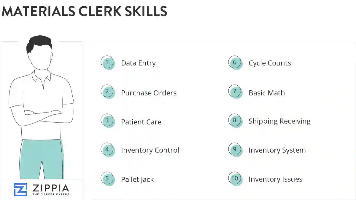 Materials clerk skills