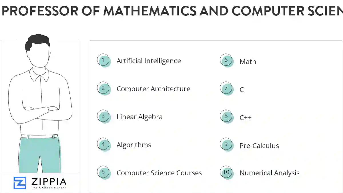 Professor of mathematics and computer science skills