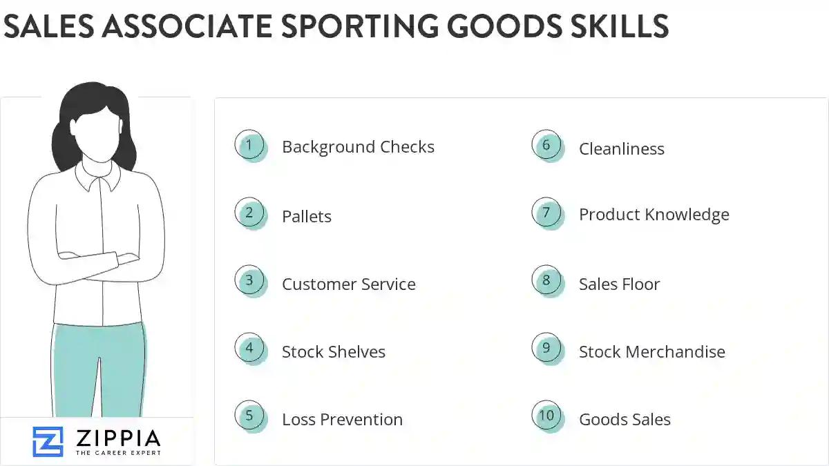 Sales associate sporting goods skills