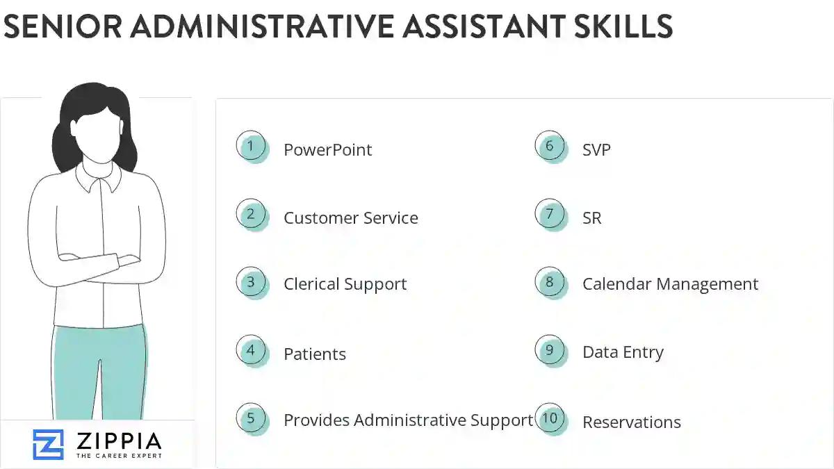 Senior administrative assistant skills