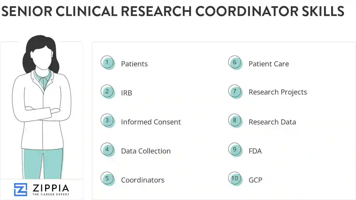Senior clinical research coordinator skills