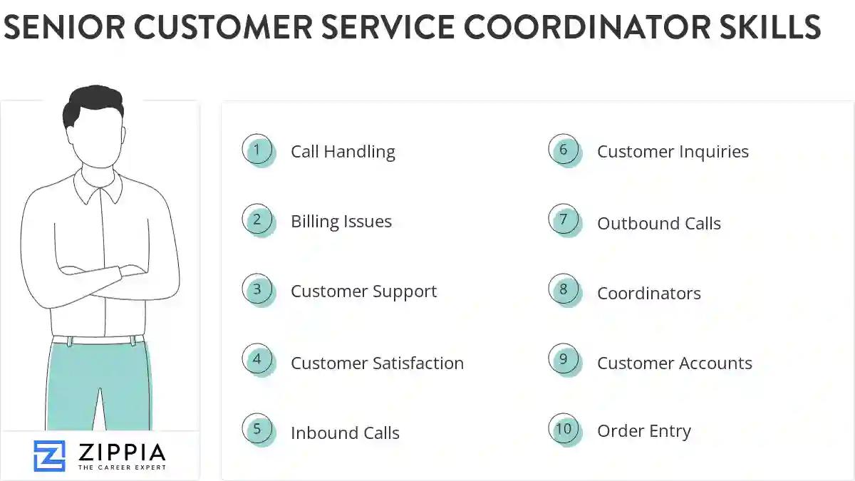 Senior customer service coordinator skills