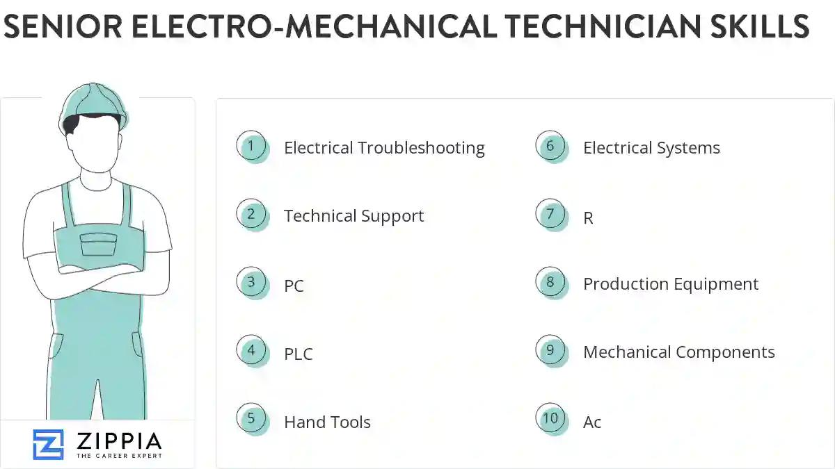 Senior electro-mechanical technician skills