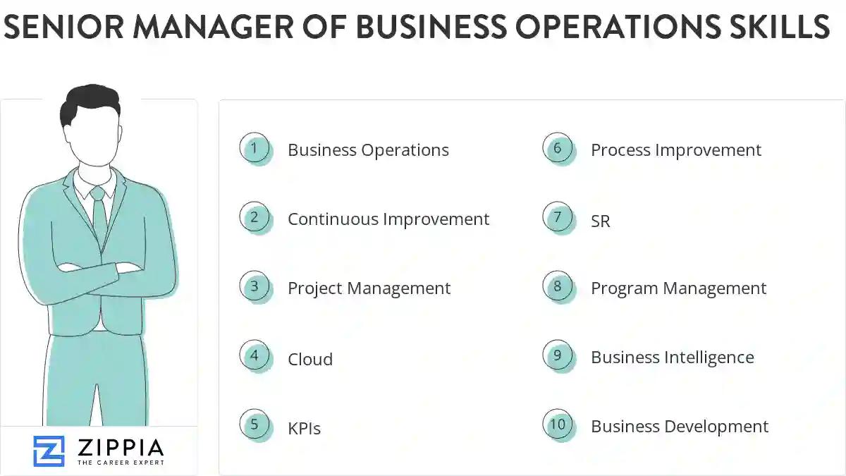 Senior manager of business operations skills