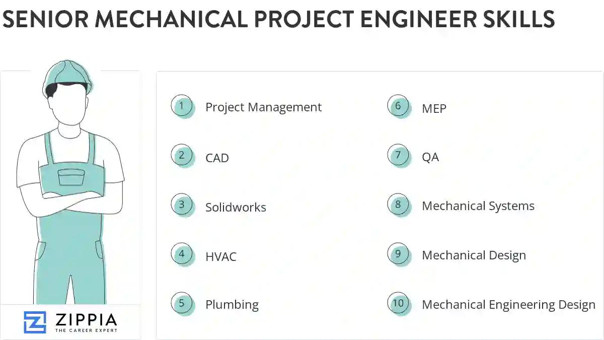 Senior mechanical project engineer skills