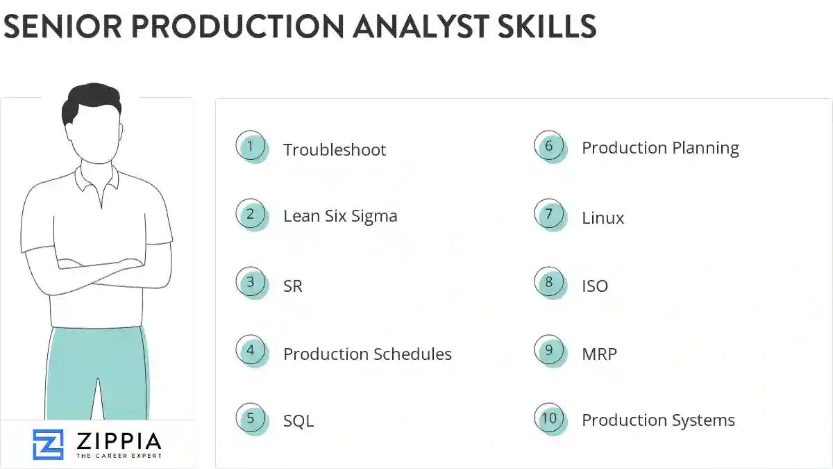 Senior production analyst skills