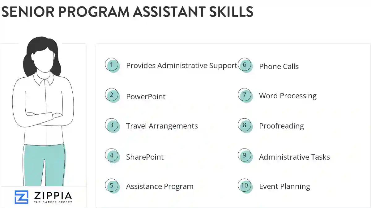 Senior program assistant skills