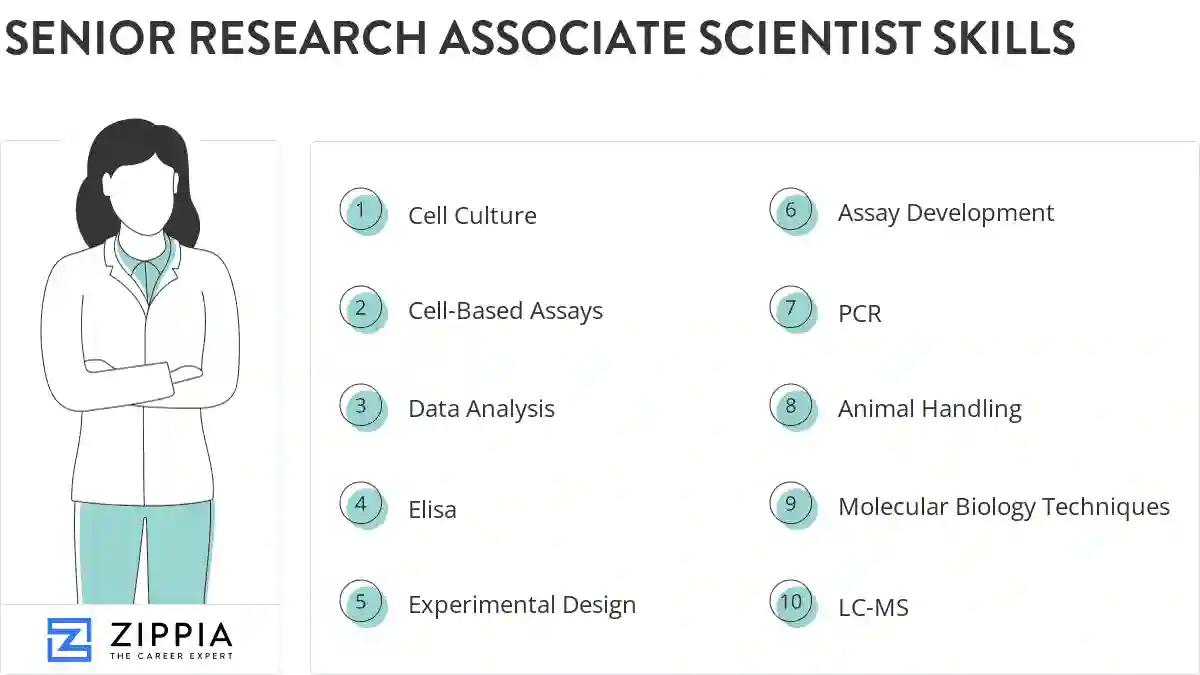 Senior research associate scientist skills