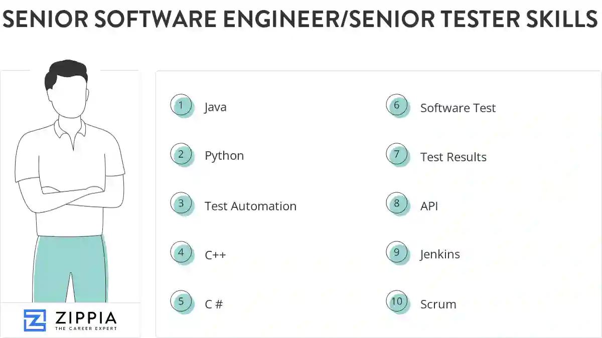 Senior software engineer/senior tester skills