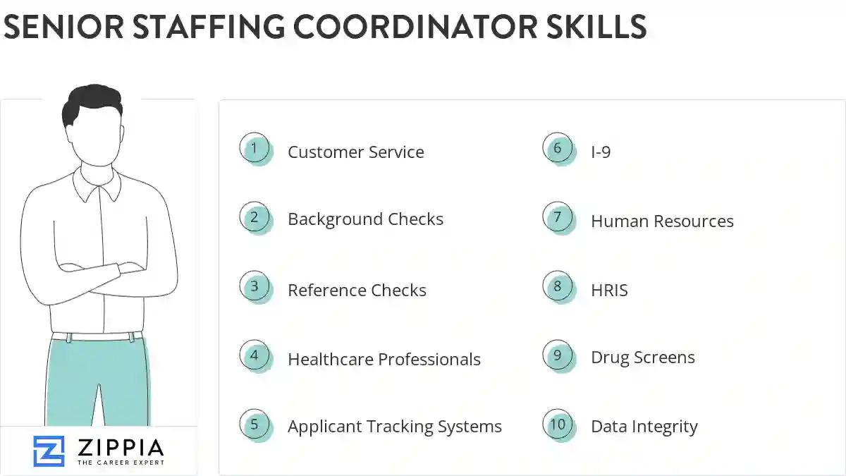 Senior staffing coordinator skills