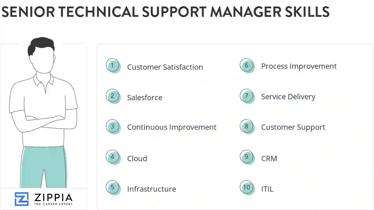 Senior technical support manager skills