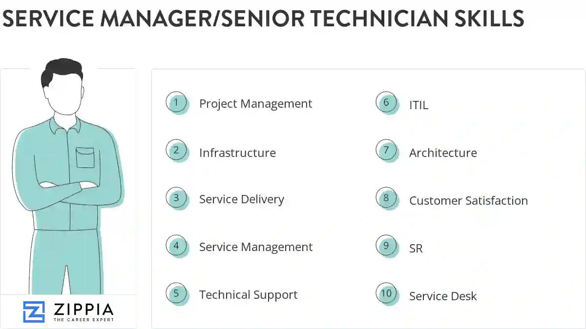 Service manager/senior technician skills