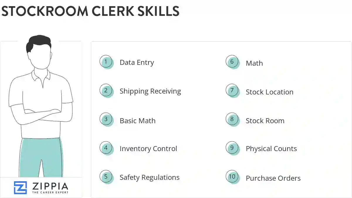 Stockroom clerk skills