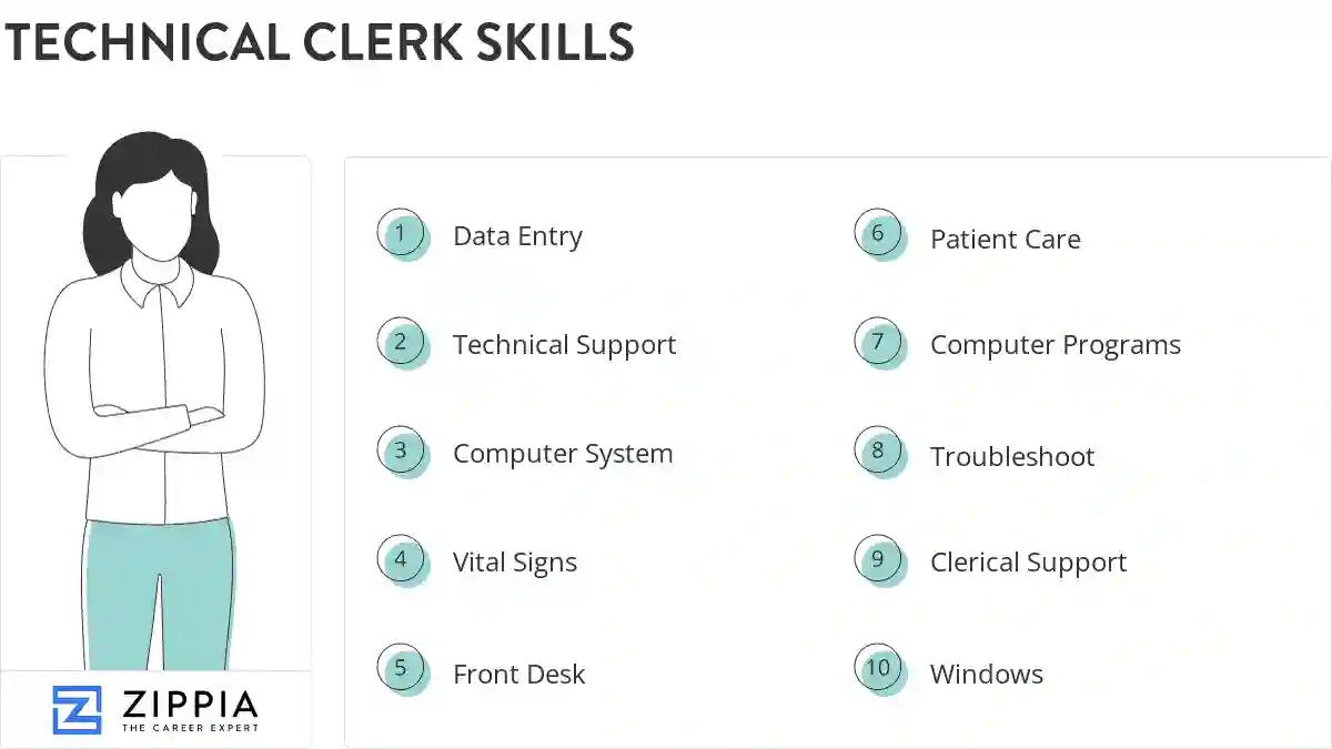 Technical clerk skills
