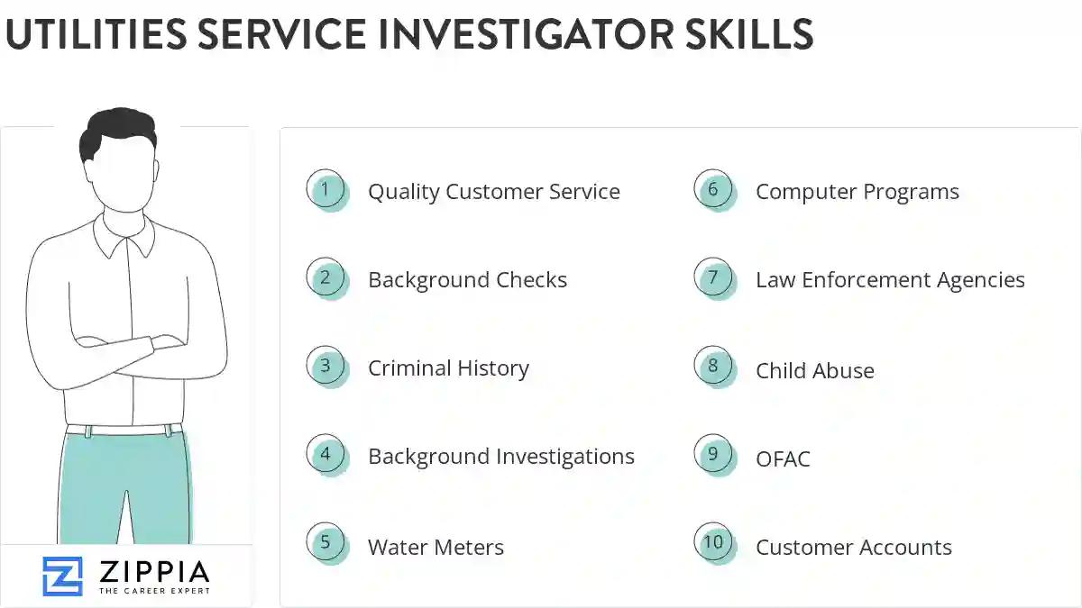 Utilities service investigator skills