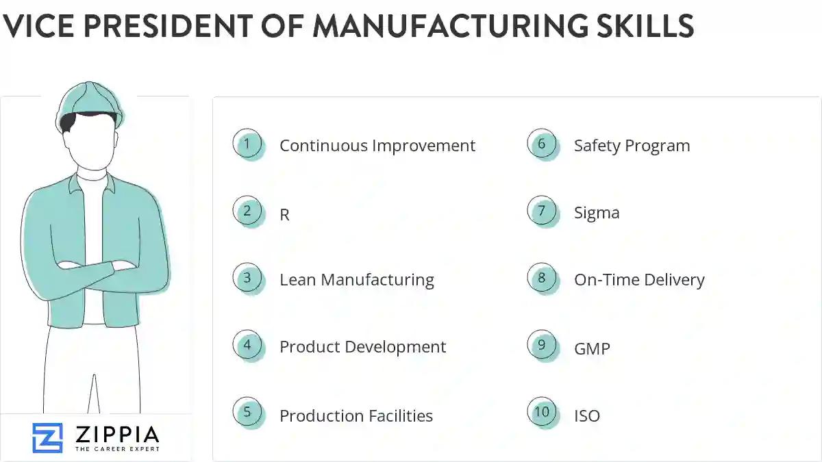 Vice president of manufacturing skills