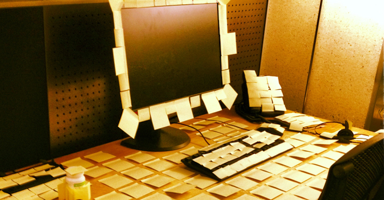 He Has Many Tricks Office Leave