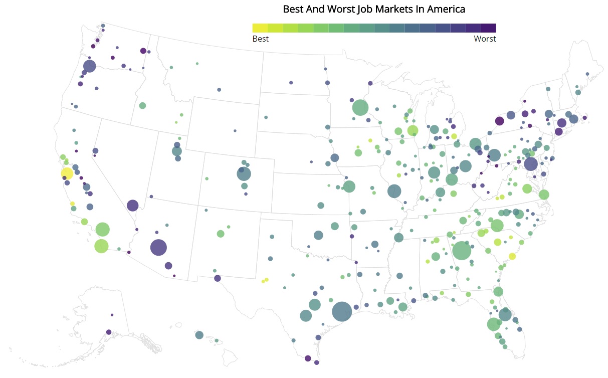 These Are The Worst Job Markets In America For 2018 - Zippia