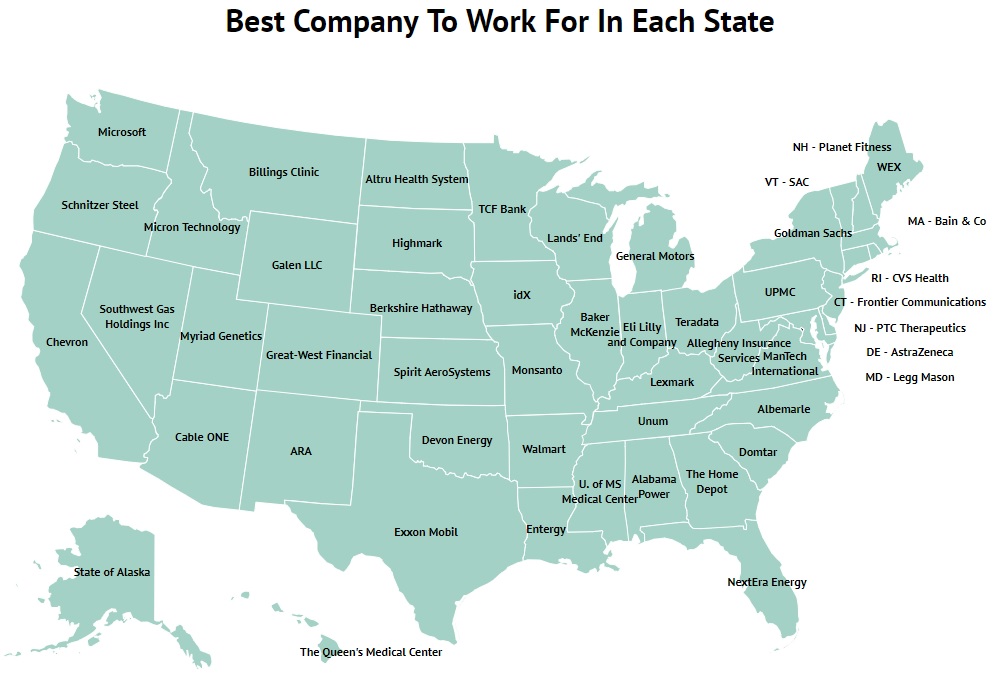 The Best Company To Work For In Each State – Zippia