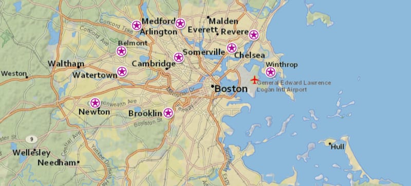 map of boston suburbs The Best Boston Suburbs For Commuting Families Zippia map of boston suburbs