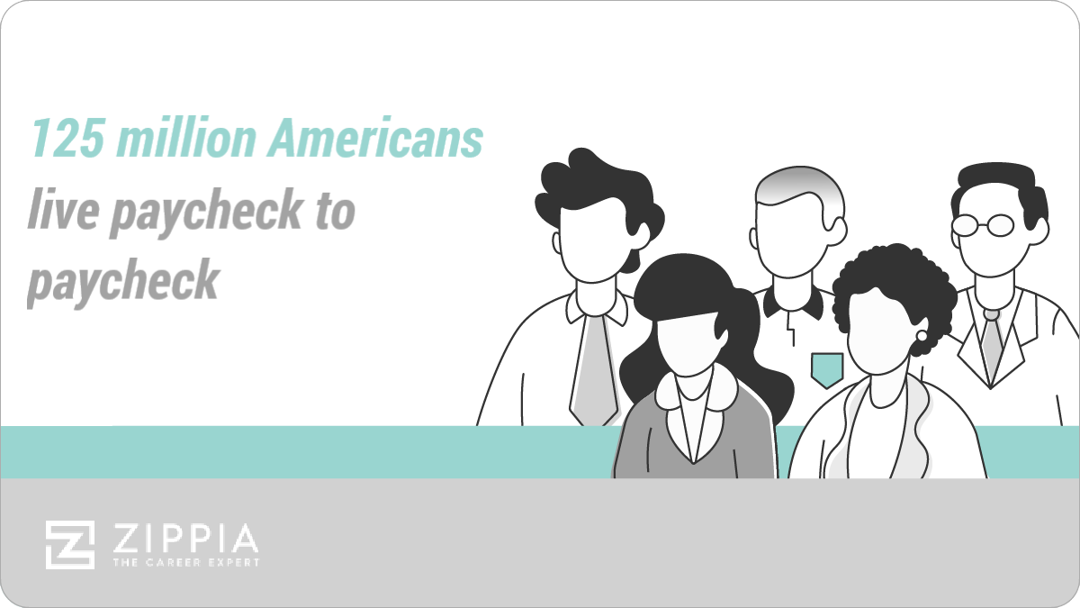 125 million Americans live paycheck to paycheck