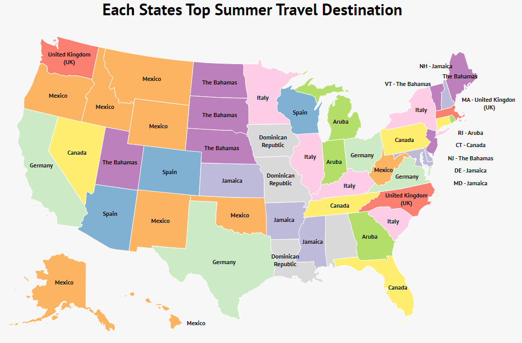 states to visit ranked