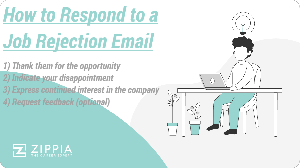 how to respond to a job rejection email