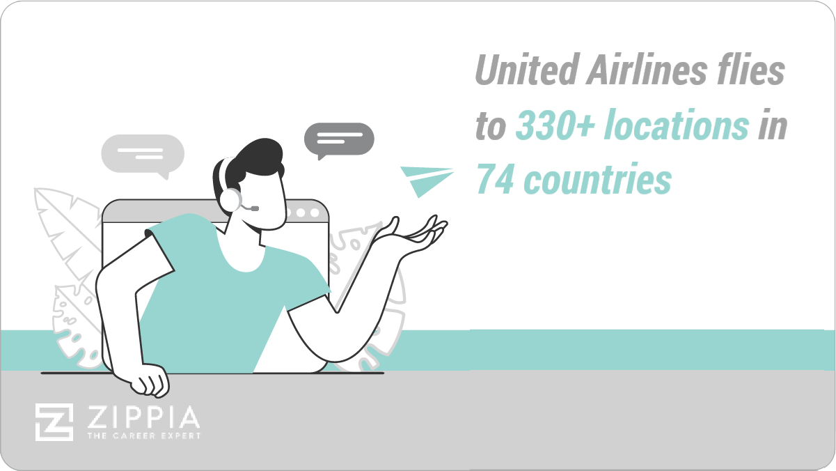 United Airlines flies to 330+ locations in 74 countries