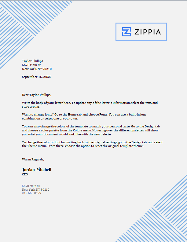 letterhead template