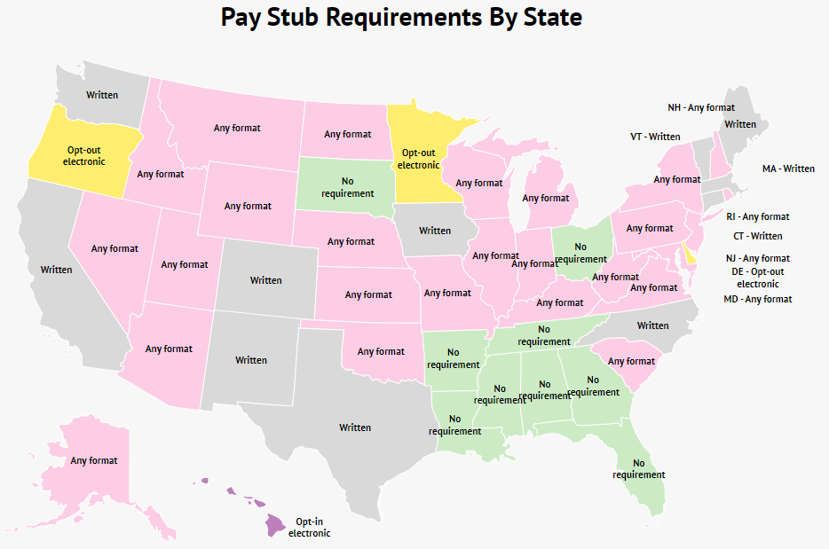 pay stub requirements by state map